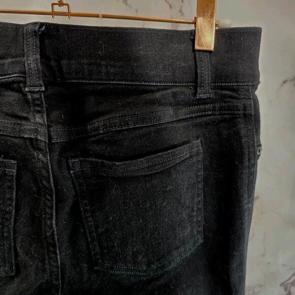 Spanx Jeans Womens Small Black Everywear Flare Denim Jean High Rise Wide 20326R - Picture 11 of 12